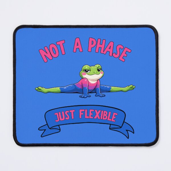 Item preview, Not A Phase, Just Flexible Bisexual Frog In Blue designed and sold by Rainbow-Nation.