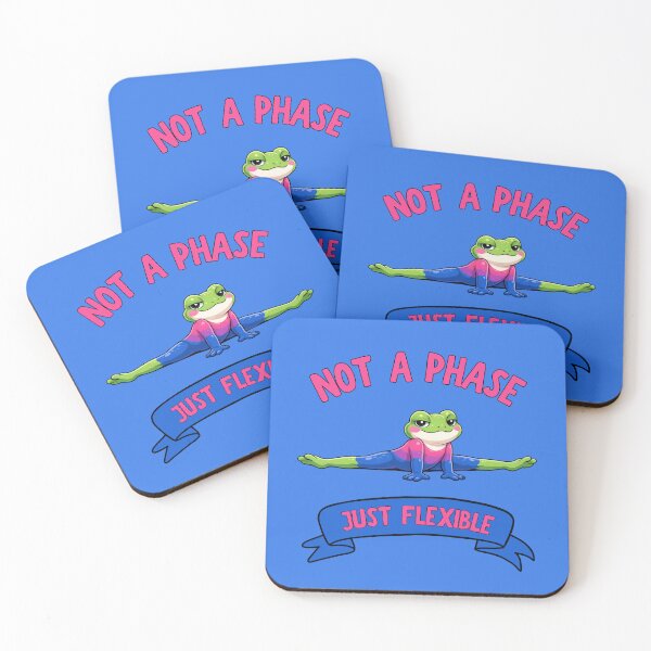 Item preview, Not A Phase, Just Flexible Bisexual Frog In Blue designed and sold by Rainbow-Nation.
