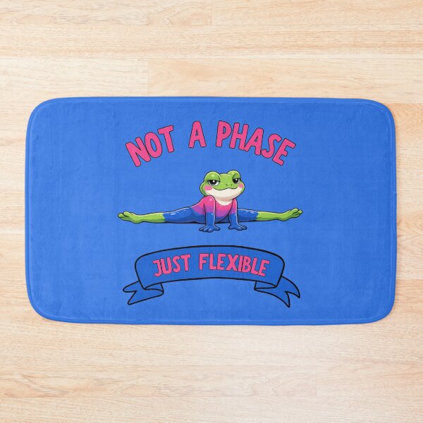 Item preview, Not A Phase, Just Flexible Bisexual Frog In Blue designed and sold by Rainbow-Nation.