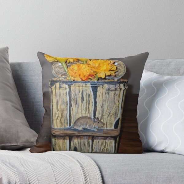 Item preview, Mouse on a tobacco can with dandelions  designed and sold by Matt Starr Fine Art .