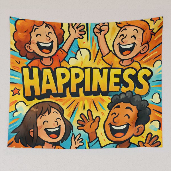 Item preview, Happiness | Comics stylCartoone -  designed and sold by ComicsFactory.