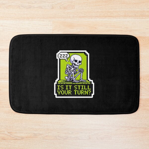 Item preview, Is It Still Your Turn Pixel Art Skeleton designed and sold by Vintage Shapes.