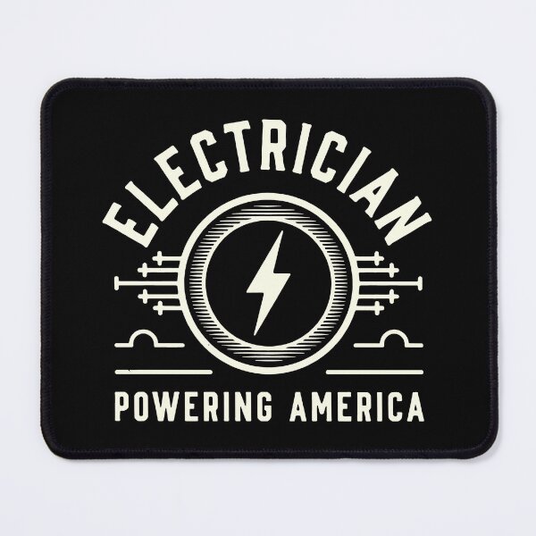 Item preview, Retro Electrician Powering America Emblem designed and sold by SplashTastic.