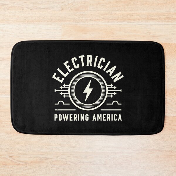 Item preview, Retro Electrician Powering America Emblem designed and sold by SplashTastic.