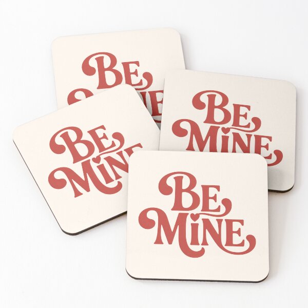 Item preview, Be Mine Valentine Typography – Romantic Minimal Love Quote Design designed and sold by ABLAT-CREATIONS.