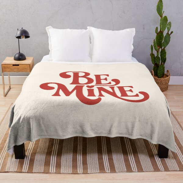 Item preview, Be Mine Valentine Typography – Romantic Minimal Love Quote Design designed and sold by ABLAT_CREATIONS.