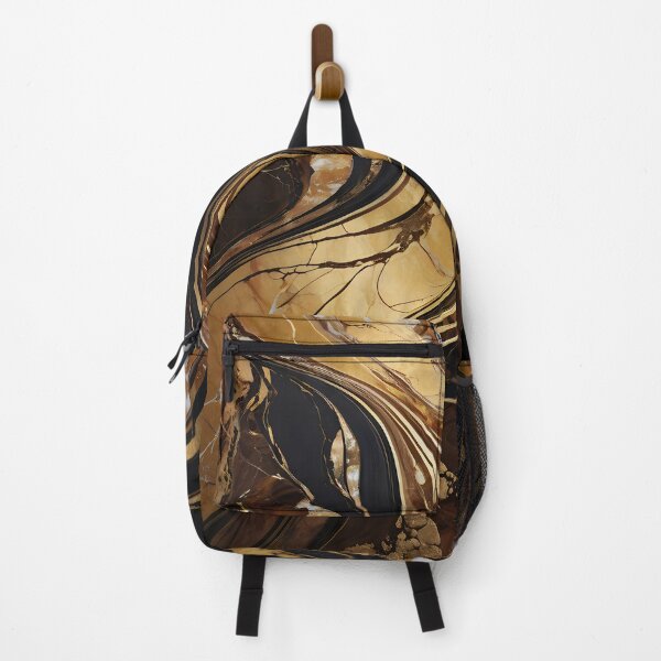 Item preview, Luxury Fluid Marble Pattern in Dark Gold Shades. designed and sold by MissYouONLY.