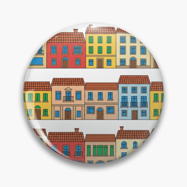 Item preview, Colorful Architectural Facades designed and sold by Nice Vibes Prints.