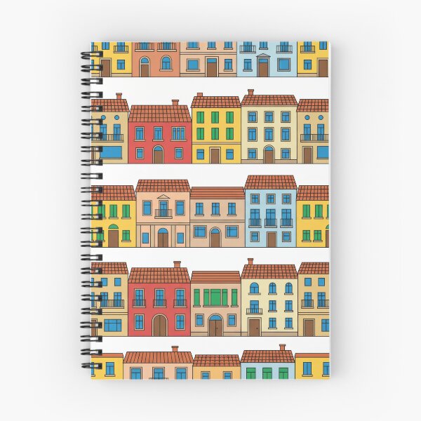 Item preview, Colorful Architectural Facades designed and sold by Nice Vibes Prints.
