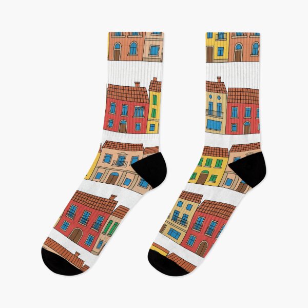 Item preview, Colorful Architectural Facades designed and sold by Nice Vibes Prints.