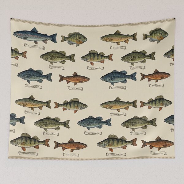 Item preview, Vintage Fish Illustration designed and sold by Nice Vibes Prints.