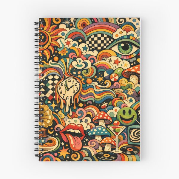Item preview, Retro Multicolor Psychedelic Journey designed and sold by JuViRo.
