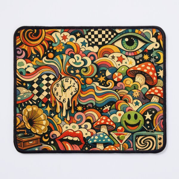 Item preview, Retro Multicolor Psychedelic Journey designed and sold by JuViRo.