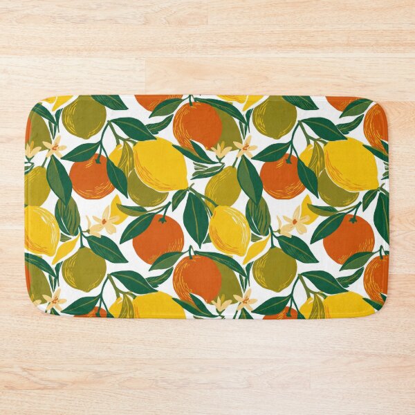 Item preview, Mediterranean Citrus Lemon Pattern designed and sold by Nice Vibes Prints.