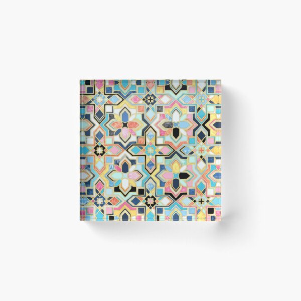 Item preview, Bohemian Geometry Enameled Tiles designed and sold by micklyn.