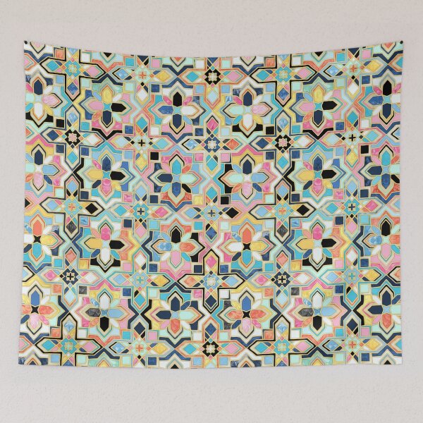 Item preview, Bohemian Geometry Enameled Tiles designed and sold by micklyn.