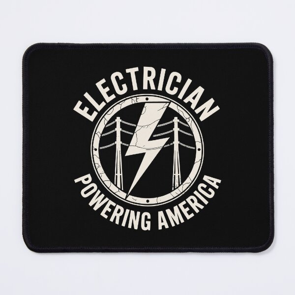 Item preview, Vintage Electrician Powering America Badge designed and sold by SplashTastic.