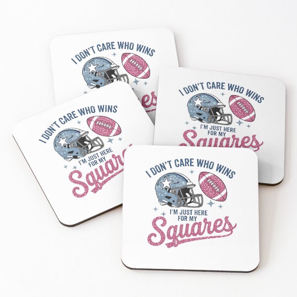 Item preview, I Don't Care Who Wins I'm Just Here For My Squares Football Apparel designed and sold by najaks.
