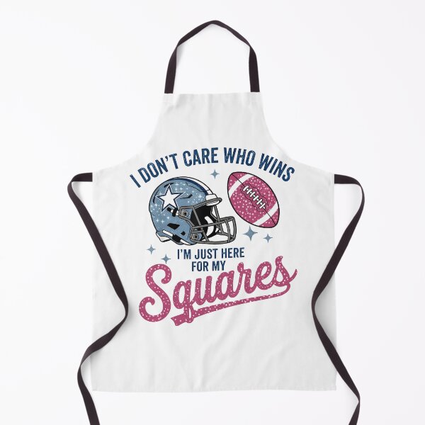 Item preview, I Don't Care Who Wins I'm Just Here For My Squares Football Apparel designed and sold by najaks.
