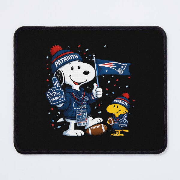 Item preview, Supporter New England Patriots Snoopy Woodstock Football designed and sold by Trend-Lines.