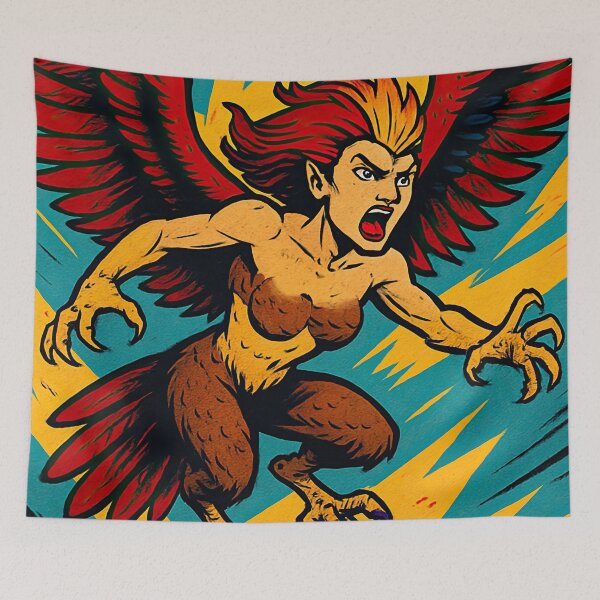 Item preview, Harpy, fantastic creature | Comics stylCartoone -  designed and sold by ComicsFactory.