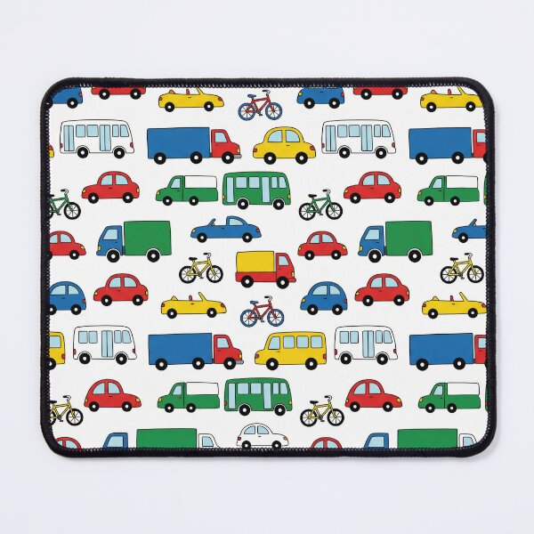 Item preview, Colorful Vehicles Pattern designed and sold by Nice Vibes Prints.