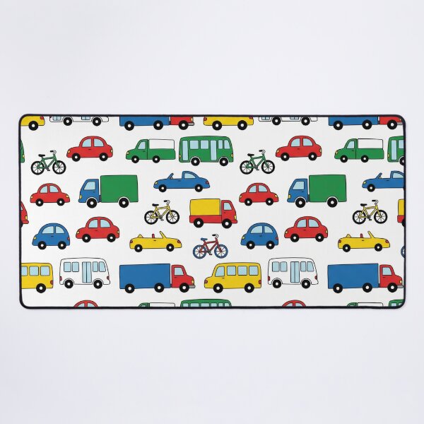 Item preview, Colorful Vehicles Pattern designed and sold by Nice Vibes Prints.