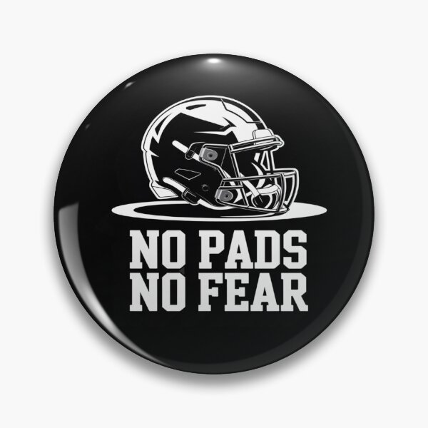 Item preview, No Pads No Fear – Fearless Football Attitude Graphic Tee designed and sold by RMTrendy.