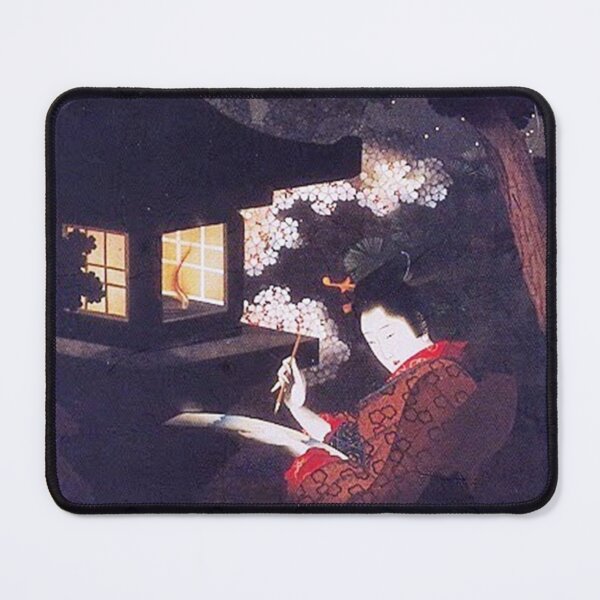 Item preview, Beautiful Japanese painting: Beauty viewing Cherry Blossoms at Night by Katsushika Oi (9342x16256 pixels) designed and sold by neworderu2.