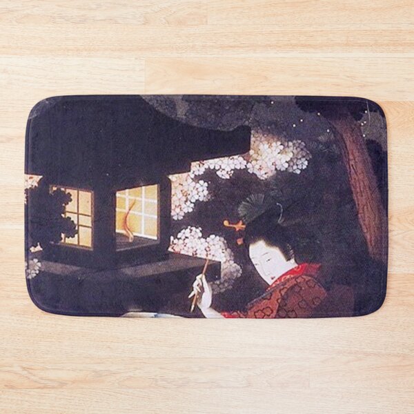 Item preview, Beautiful Japanese painting: Beauty viewing Cherry Blossoms at Night by Katsushika Oi (9342x16256 pixels) designed and sold by neworderu2.