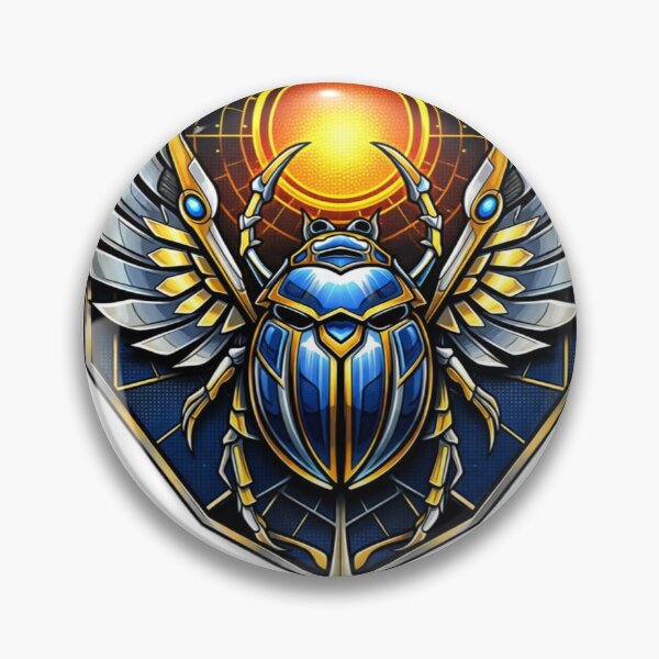 Item preview, Solar Scarab Winged Badge designed and sold by the-dovlat.
