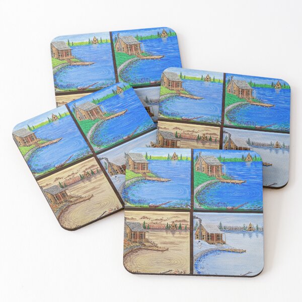 Item preview, Cabin at the Lake in the Four Seasons designed and sold by Matt Starr Fine Art .