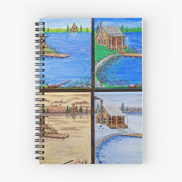 Item preview, Cabin at the Lake in the Four Seasons designed and sold by Matt Starr Fine Art .