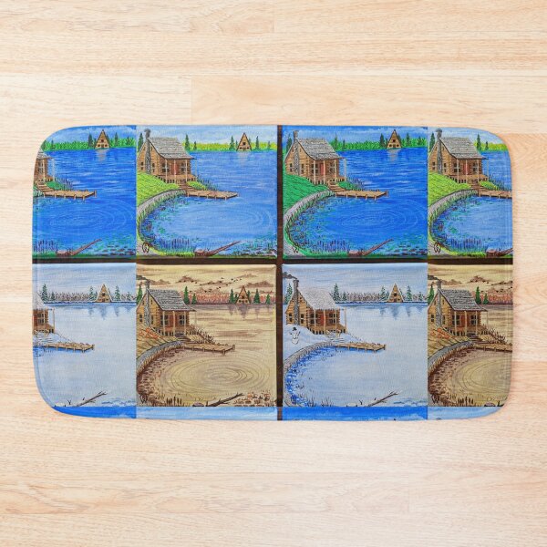 Item preview, Cabin at the Lake in the Four Seasons designed and sold by Matt Starr Fine Art .