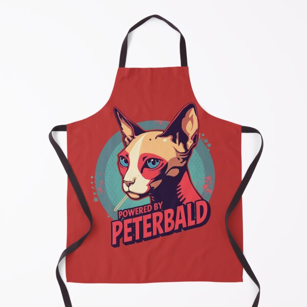 Item preview, Powered by Peterbald T-Shirt – Funny Peterbald Cat Shirt for Cat Lovers designed and sold by Lamagift.