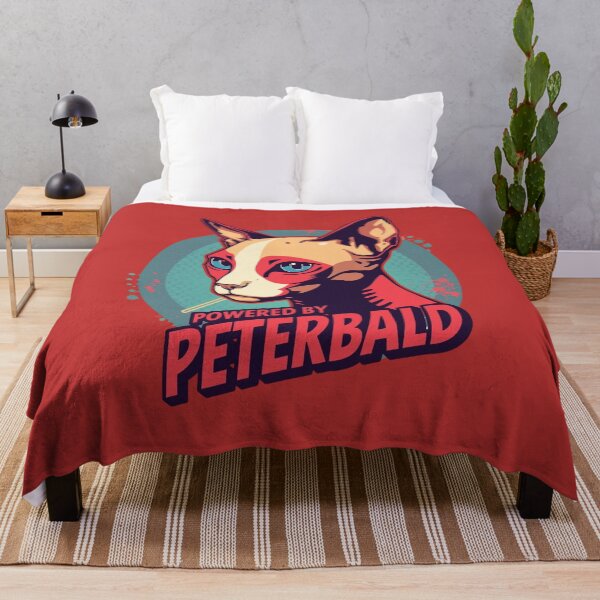 Item preview, Powered by Peterbald T-Shirt – Funny Peterbald Cat Shirt for Cat Lovers designed and sold by Lamagift.