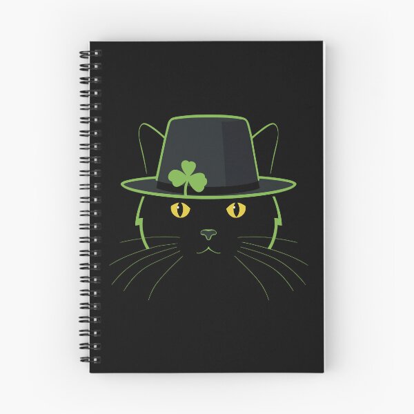 Item preview, Cat with Green Hat and Shamrock – Minimalist Irish Style designed and sold by NaturEdeN.