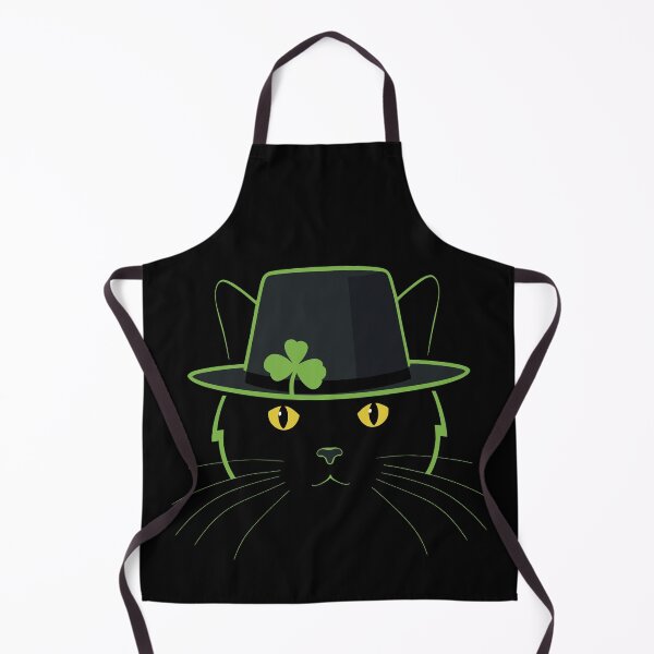 Item preview, Cat with Green Hat and Shamrock – Minimalist Irish Style designed and sold by NaturEdeN.