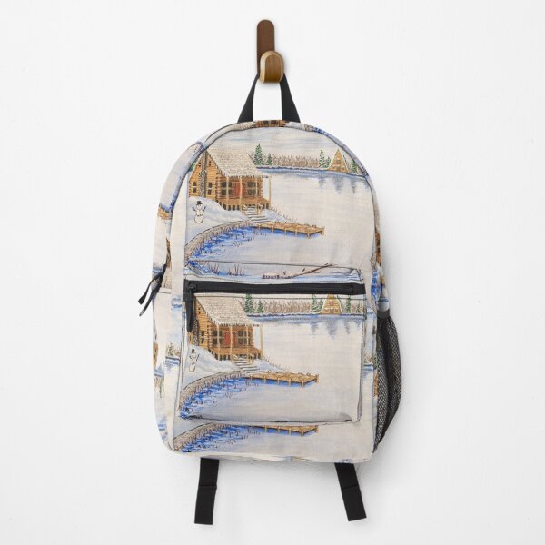 Item preview, Cabin at the Lake in the Winter Season  designed and sold by Matt Starr Fine Art .