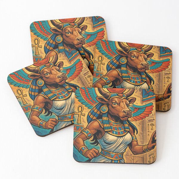 Item preview, Hathor, Egyptian cow-goddess | Comics stylCartoone -  designed and sold by ComicsFactory.