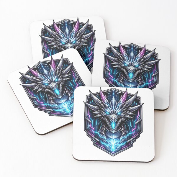 Item preview, Neon Cyber Dragon Crest designed and sold by the-dovlat.