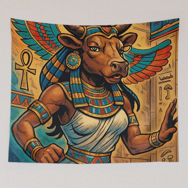Item preview, Hathor, Egyptian cow-goddess | Comics stylCartoone -  designed and sold by ComicsFactory.