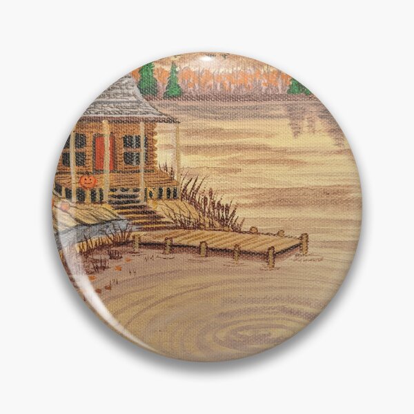 Item preview, Cabin at the Lake in the Fall Season  designed and sold by Matt Starr Fine Art .
