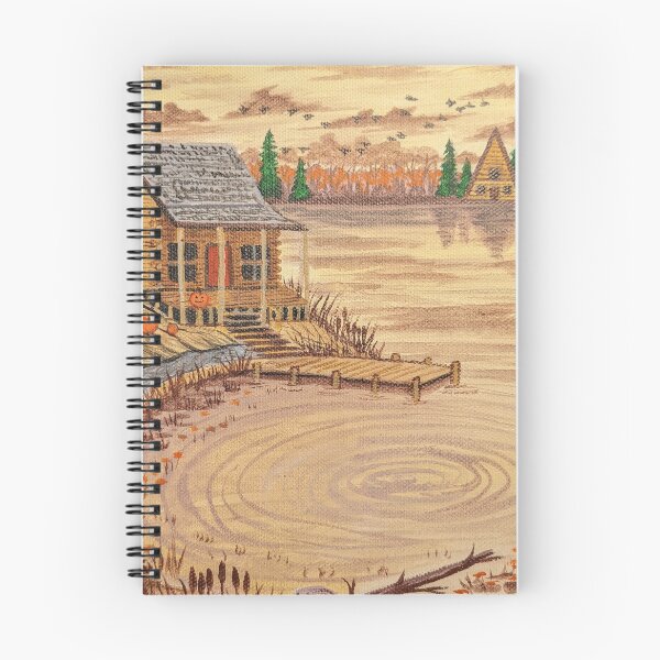 Item preview, Cabin at the Lake in the Fall Season  designed and sold by Matt Starr Fine Art .