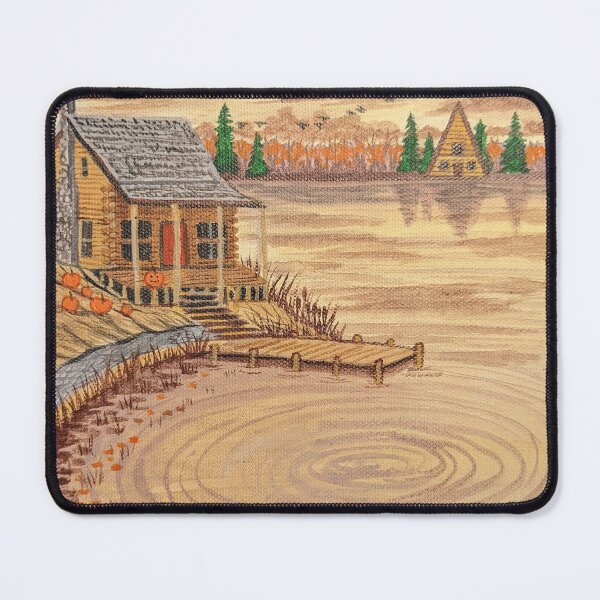 Item preview, Cabin at the Lake in the Fall Season  designed and sold by Matt Starr Fine Art .