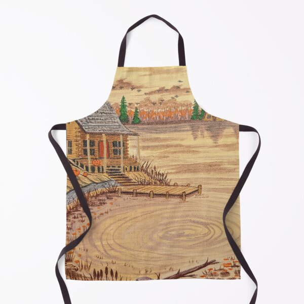 Item preview, Cabin at the Lake in the Fall Season designed and sold by Matt Starr Fine Art .