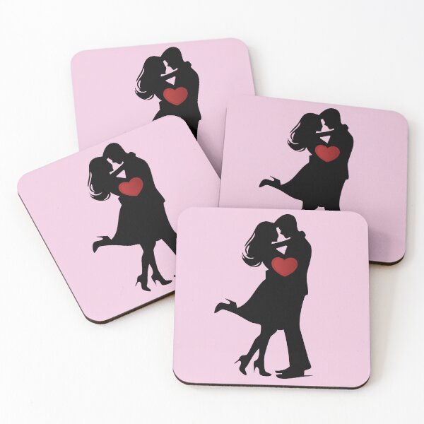 Item preview, Romantic Couple Silhouette With Heart designed and sold by jyotsanafinds.