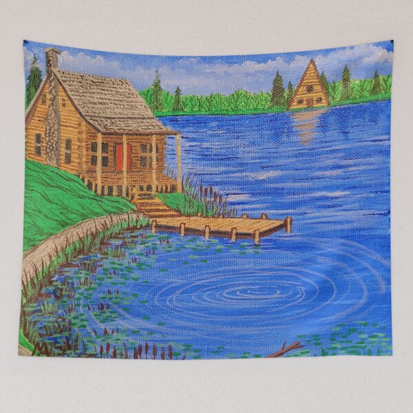 Item preview, Cabin at the Lake in the Summer Season  designed and sold by Matt Starr Fine Art .
