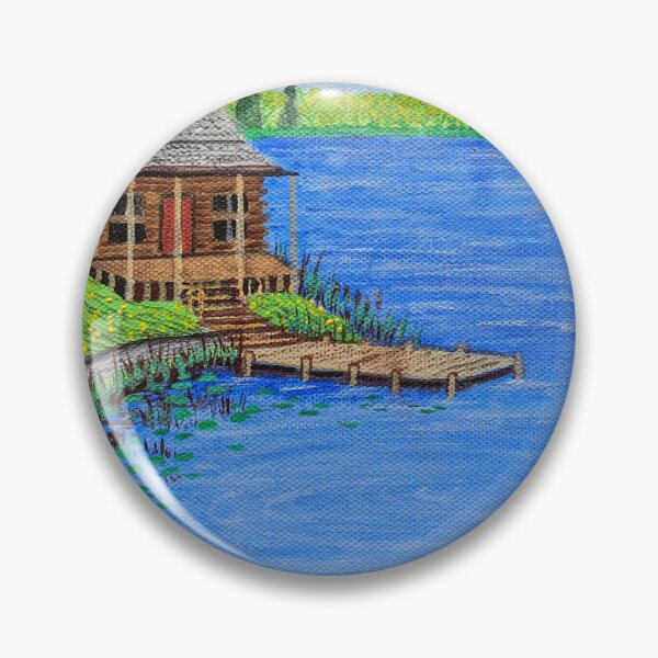 Item preview, Cabin at the Lake in the Spring Season  designed and sold by Matt Starr Fine Art .