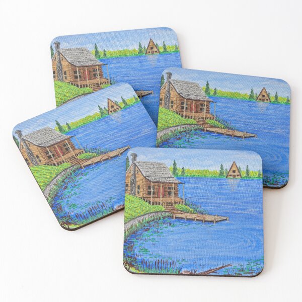 Item preview, Cabin at the Lake in the Spring Season  designed and sold by Matt Starr Fine Art .